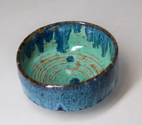 Max Modolo - "Wabi-Sabi" Chun Glaze Kom - Steengoed