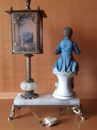 ESKAF - Tafellamp (1) - Keramiek, Kristal, Messing