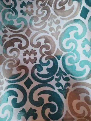 mooie San leucio katoenen stof - 2 x 250 x 140 cm (2) - Katoen - Eind 20e eeuw