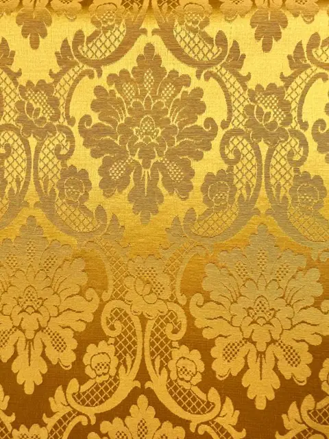 300 x 340 cm - luxe Venetiaanse San Leucio gouden damaststof - Katoen, Zijde - 21e eeuw