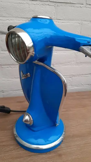 Vintage tafellamp (1) - metaalglas