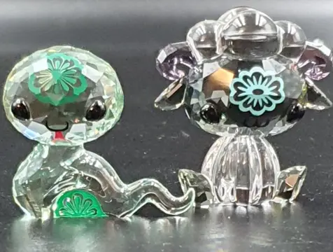 Swarovski - Lovlots - Zodiac - Hebi de slang 5004618 - Me Me the Sheep 5004521 - in doos (2) - Kristal