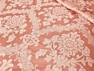 Opvallende stof San Leucio -500 x 140 cm - Hars/polyester, Katoen, Zijde - 21e eeuw