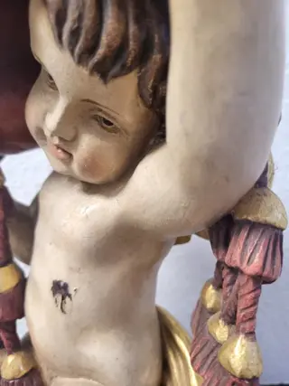 Putto (1) - Barok - Hout (Esdoorn)