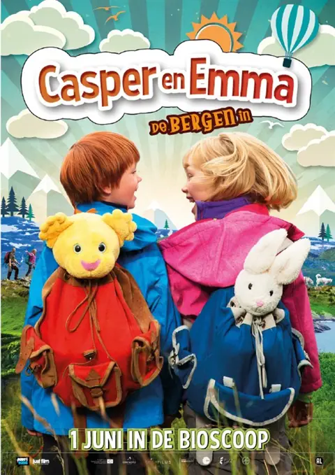 CASPER EN EMMA DE BERGEN IN filmposter.