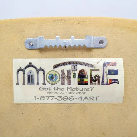 Kapitein Tony's Saloon, de beroemdste club in Key West (VS) - Bord gedrukt op houten paneel - Hout