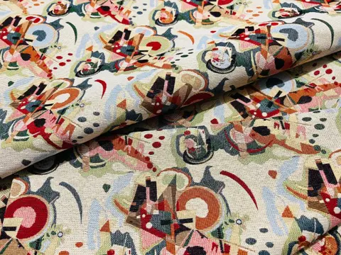 5,00 x 1,40 meter!!! Elegante veelkleurige gobelin stof (1) - Hars/polyester, Katoen - 21e eeuw