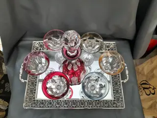 Nachtmann - wijnroemers met karaf art deco (7) - Kristal