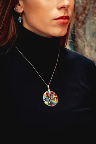 Panizzi Murano - set (3) - .925 zilver, Glas