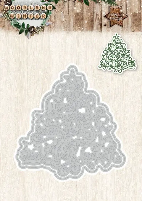 Woodland Winter - Embossing Die-cut Stencil - StencilWW38