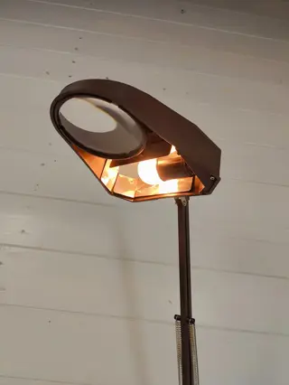 MASSIEVE - MOOIE VINTAGE LOEPLAMP (1) - Metal, kunststof