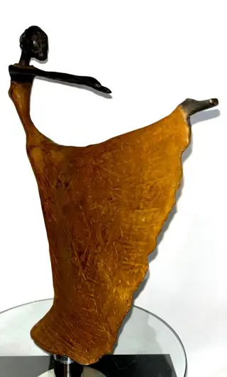 Issouf Derme - Bronzen beeld - 40 cm - Brons