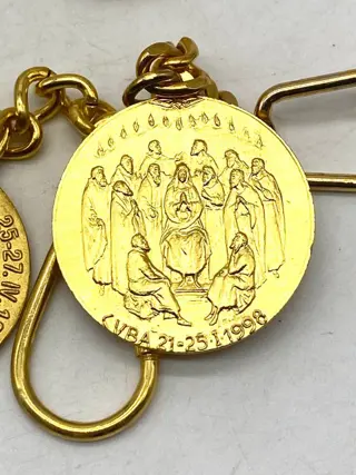 Heilige Paus Johannes Paulus II - apostolische reizen 1996/1997/1998 gezegende en gedoneerde (8) - Brons