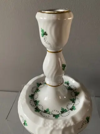 Herend - kandelaar met peterselie motief - Porselein