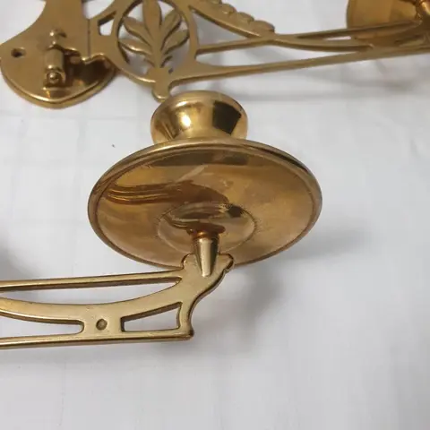 Piano kandelaars (2) - Brons