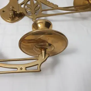 Piano kandelaars (2) - Brons