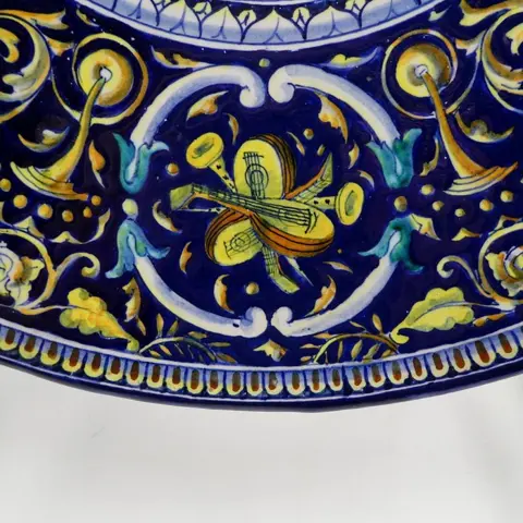Ceramiche Faenza - Groot ceremonieel bord, "Circe Enchantress: Bringer of Harm" - 48cm - Majolica