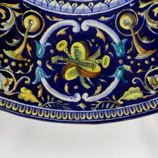 Ceramiche Faenza - Groot ceremonieel bord, "Circe Enchantress: Bringer of Harm" - 48cm - Majolica
