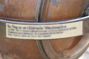 Eerste antieke elektrische wasmachine - ca. 1913 van Scando Gmbh Berlijn Duitsland - Koper