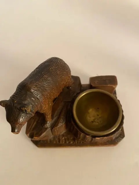 Figuur/beeld (3) - Glas, Hout, Messing