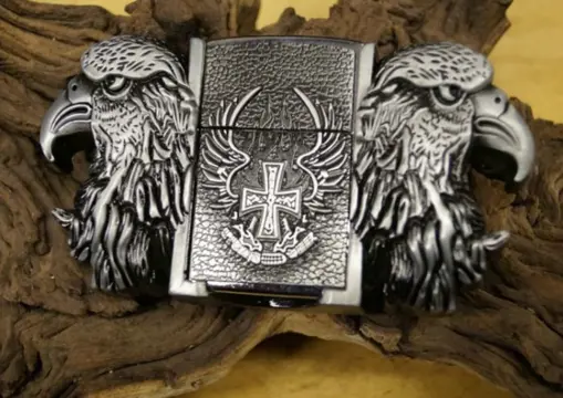 Belt buckel with lighter " Adelaarshoofd "