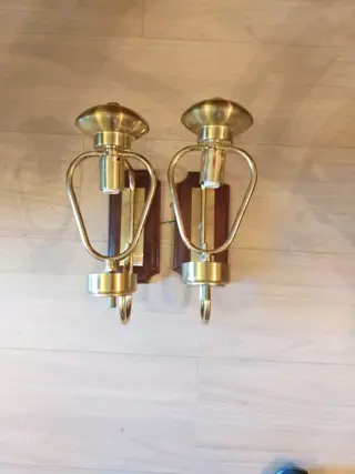 Muurlamp (2) - Modern - Kristal, Messing