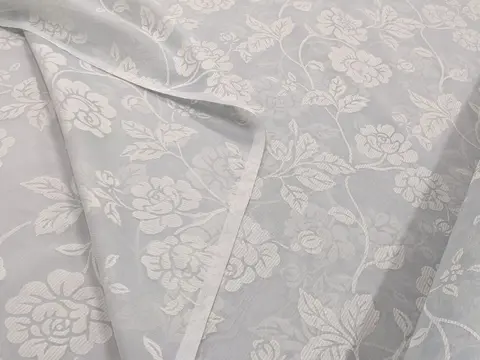 Groot deel gordijn met Devorè-effect 620 x 300 cm - Organza, viscose - 21e eeuw