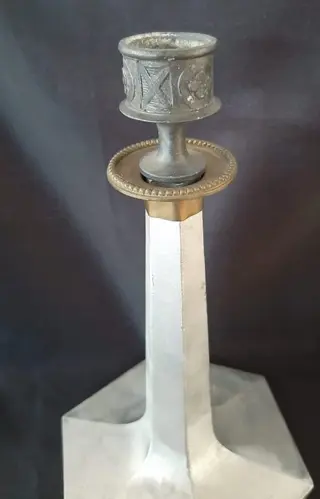 Kandelaar - Art Deco - Koper, Staal