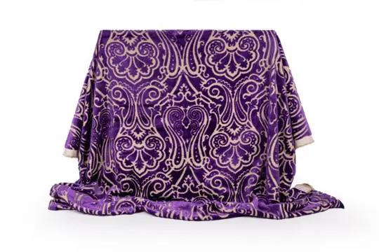 4.90 x 1.40 meter !! Geweldig 100% made in Italy jacquard fluweel - Katoen, ander - 21e eeuw