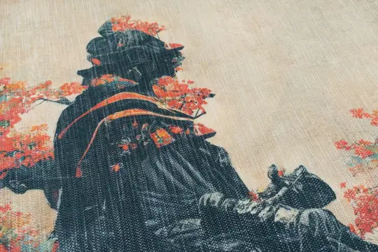 1.37 x 0.77 METER!!! Prachtig wandtapijt in oosterse kunst zonder rand met een vintage effect - ander - 21e eeuw