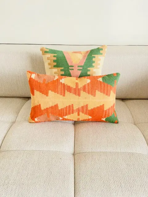 Met de hand gemaakt echt Anatolisch kussen (4) - Wol - 21e eeuw