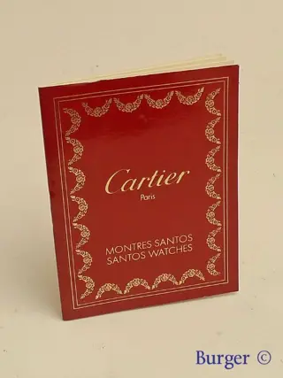 Cartier Instruction Manual Booklet Santos