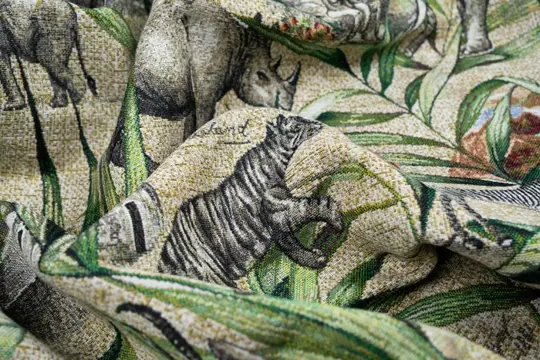 5.00 x 1.40 METER !!! Prachtige gobelin stof van hoge kwaliteit - Fantasy Forest - Katoen, ander - 21e eeuw