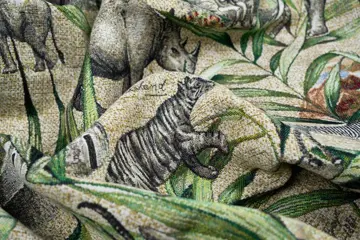 5.00 x 1.40 METER !!! Prachtige gobelin stof van hoge kwaliteit - Fantasy Forest - Katoen, ander - 21e eeuw