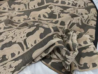 Panter zwaar fluweel gesneden door Luxury Living Group - 410 x 140 cm - PES-katoen - 21e eeuw