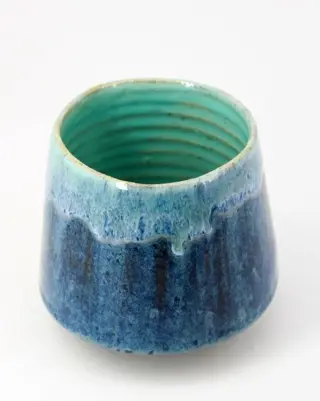 Max Modolo - "Wabi-Sabi" Chun Glazuur Bowl (1) - Steengoed