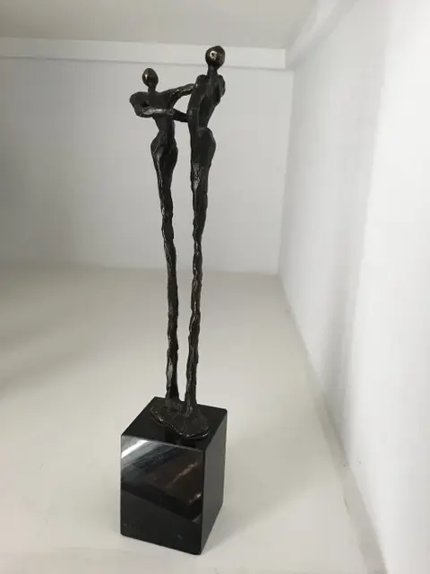 Corry Ammerlaan - Artihove - Sulptuur “ Dank ! “. XL versie- Gesigneerd - alloy