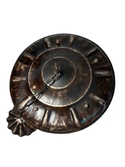 Plafondlamp - Industrial - Glas (glas-in-lood), IJzer (gegoten/gesmeed)