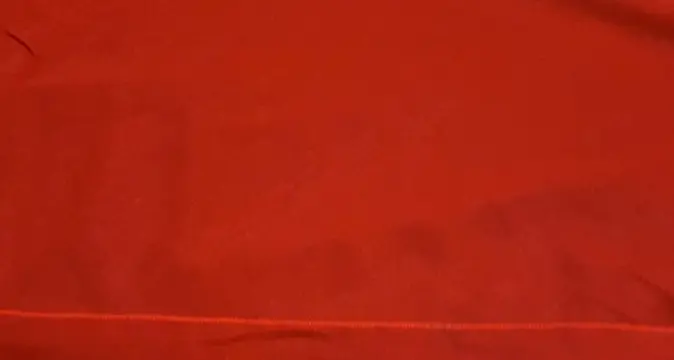 Groot rood linnen draadgordijn met lood 620 x 300 cm - Linnen en polyester - 21e eeuw