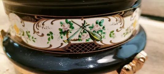 Sigaretten houder met music doos - MetaalPlacc oro