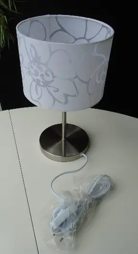 TAFELLAMP SCHEMERLAMP STAANDE WIT 33 CM Nieuw
