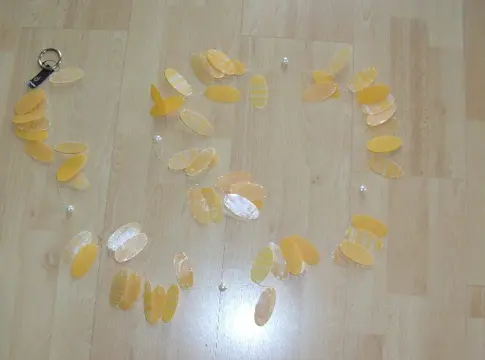 TINGELTANGEL GEEL 1,85 MTR NIEUW