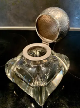 Glazen object - .800 zilver