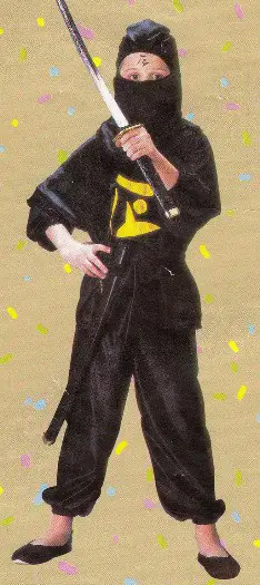 Ninja " Print geel ", maat 128