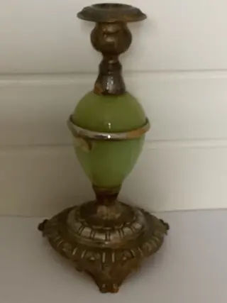 Really Stylish - Kandelaar (2) - Art Nouveau - Messing, Onyx