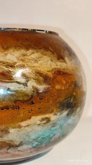 Jean-Noël Bouillet - Grote snee - Glas, Dubbellaagse laktechniek