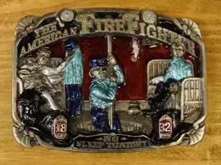 Losse gesp " The American Firefighter " Brandweermannen