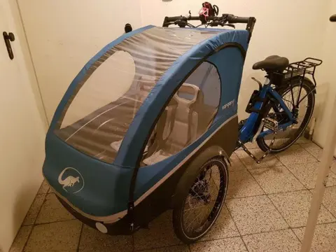 Winther E-Kangaroo Lite 8G 12Ah Blauw tweewieler fiets