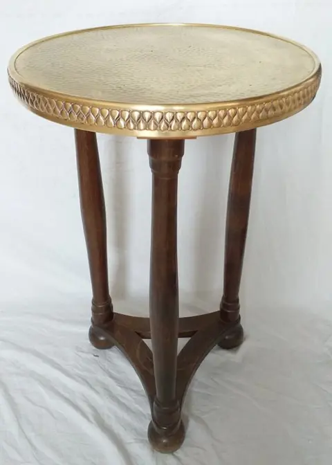 Rokerstafel (1) - Art Deco - Hout, Koper