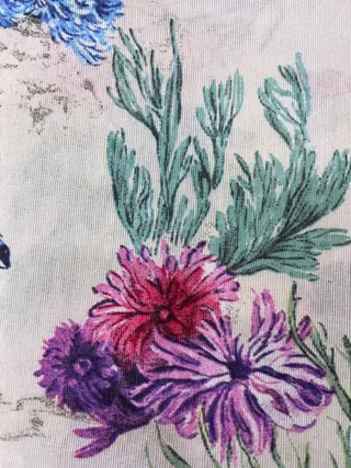 2 x 280 x 125 cm - elegante minimal chic stof met maritiem thema - Katoen - 21e eeuw